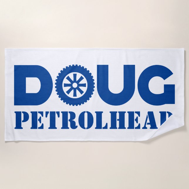 Serviette De Plage Tête d'essence de Doug (Devant)