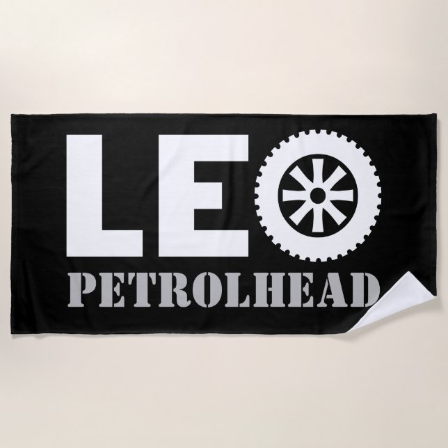 Serviette De Plage Tête Leo (Devant)