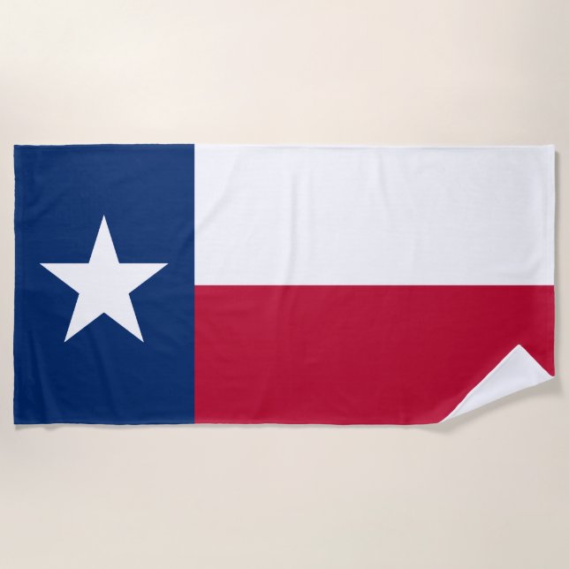 Serviette De Plage Texas Flag Lone Star State (Devant)