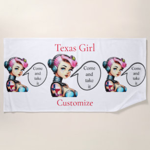 Serviette De Plage Texas Girl Thunder_Cove