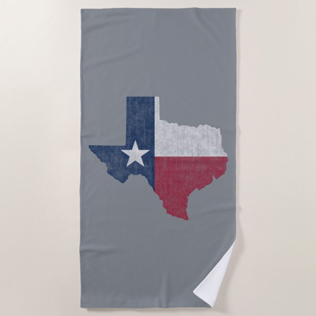Serviette De Plage Texas Lone Star Vintage Austin Dallas Houston (Devant)