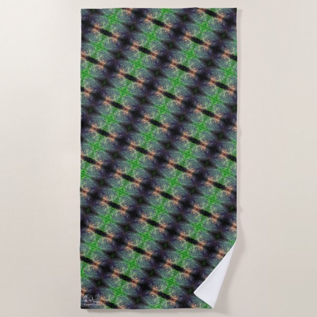 Serviette De Plage Textura #7.0 de la obra Nuit (Devant)