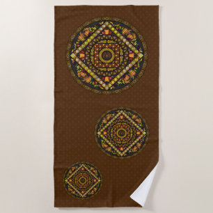 Serviette de plage Thanksgiving Icons