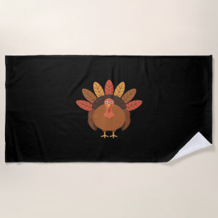Serviette De Plage Thanksgiving Turquie - Automne Vacances Classique 