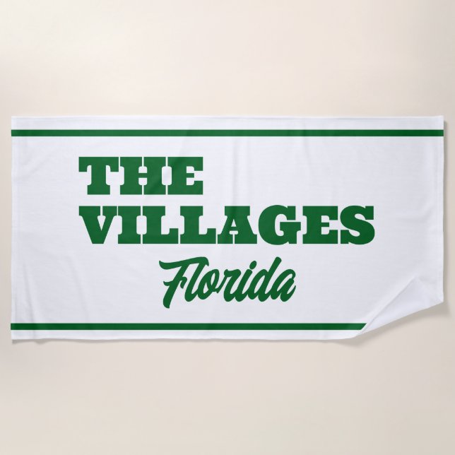 Serviette De Plage The Villages Florida Pool/Beach Towel (Devant)