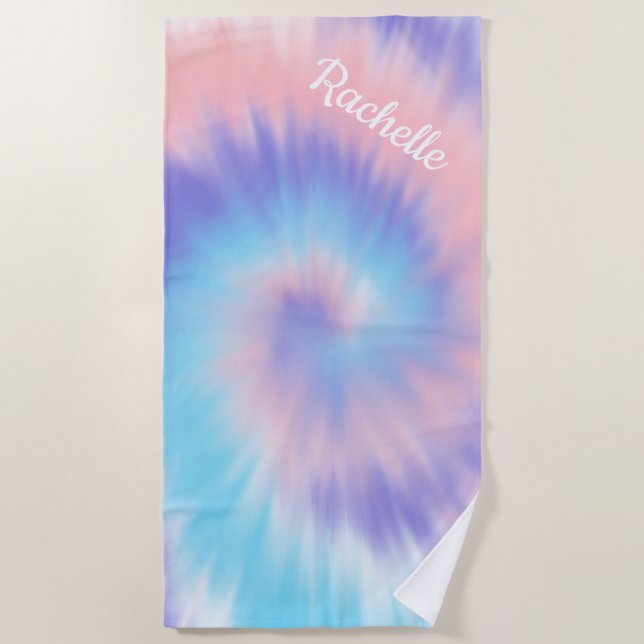 Serviette de plage Tie Dye (Devant)