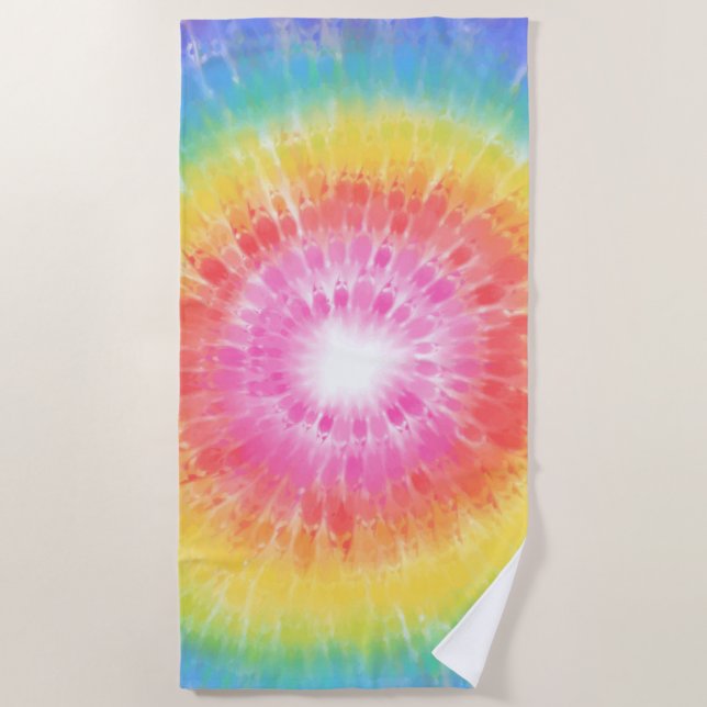 Serviette de plage Tie Dye (Devant)