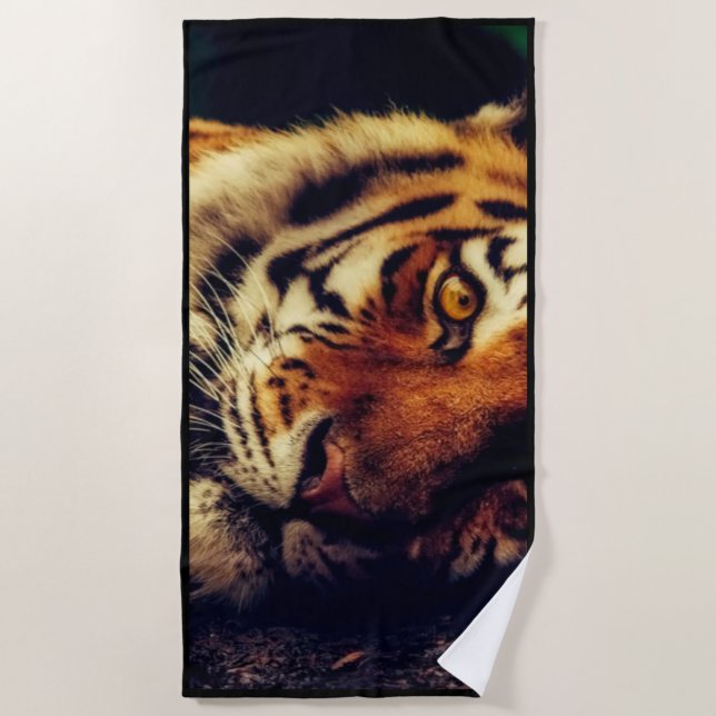 Serviette De Plage Tiger Beach Towne (Devant)