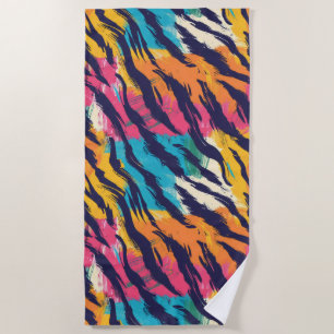 Serviette De Plage Tigre coloré