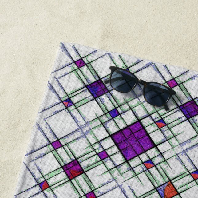 Serviette De Plage Tissu quantique (En situation)