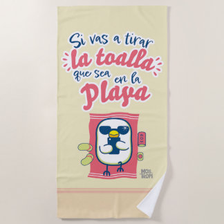 Serviette De Plage Toalla de playa│si vas a tirar la toalla