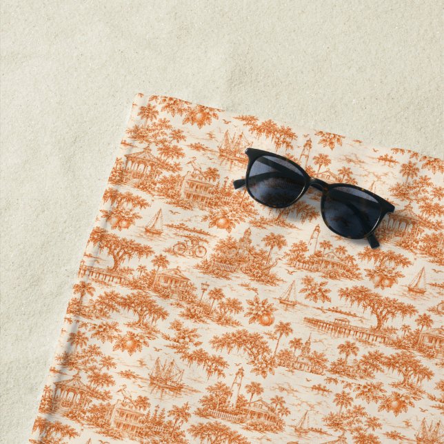Serviette De Plage Toile de Géorgie côtière (En situation)