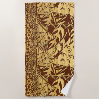 Serviette De Plage "Toile de la Terre Vieillissante"