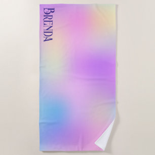 Serviette De Plage Toile de plage holographique arrière - plan
