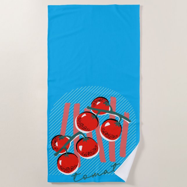 Serviette De Plage Tomate à l'italienne (Devant)
