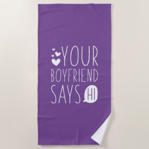 Serviette De Plage Ton copain Dit Bonjour