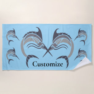 Serviette De Plage Tonnerre de poisson-épée