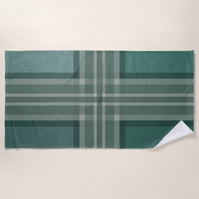 Serviette De Plage Tons verts (Devant)
