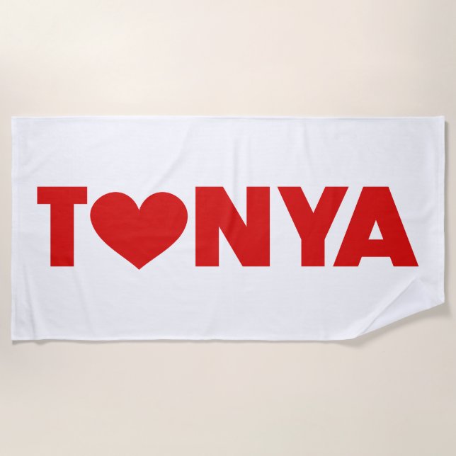 Serviette De Plage Tonya Love (Devant)