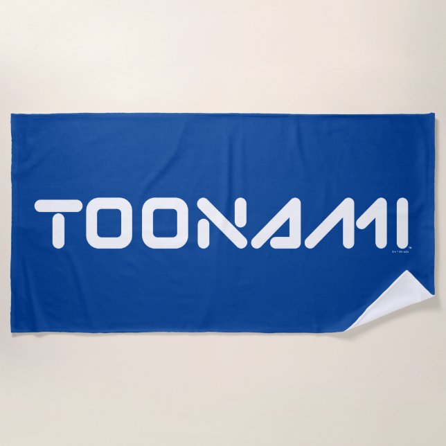 Serviette De Plage Toonami Digital Font Logo (Devant)