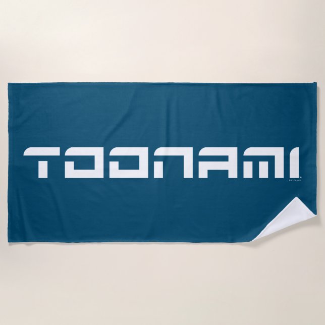 Serviette De Plage Toonami Futuristic Font Logo (Devant)