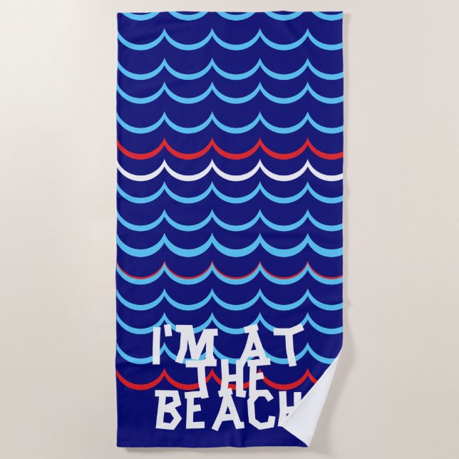Serviette De Plage Torchon nautique (Devant)