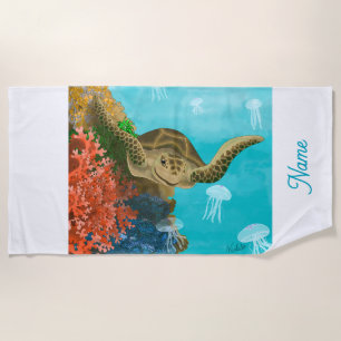 Serviette de plage Tortue 