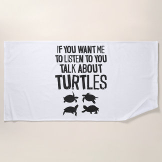Serviette De Plage Tortue de tortue de mer si vous voulez moi