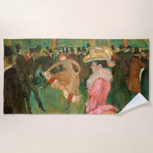 Serviette De Plage Toulouse-Lautrec - Au Moulin Rouge, la danse