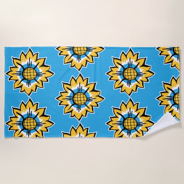 Serviette De Plage Tournesol (Devant)