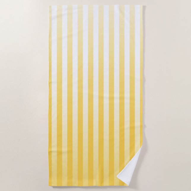Serviette De Plage Tournesol Jaune et Blanc Gradpes (Devant)