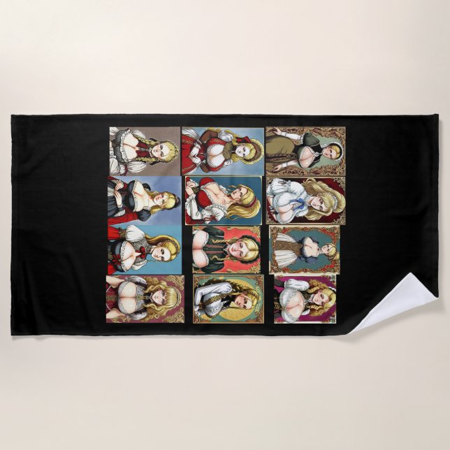 Serviette De Plage Toutes les foires de foire (Devant)
