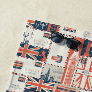 Serviette De Plage Towel de plage du London Post