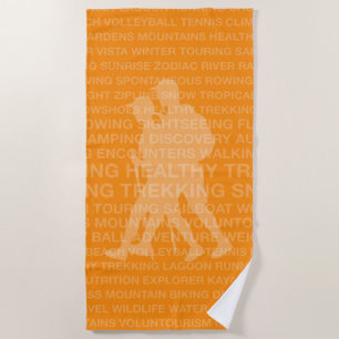 Serviette De Plage Trekking sain Tangerine