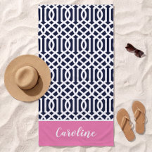 Trellis Monogramme Rose et Nuit