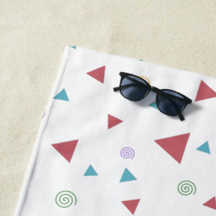 Serviette De Plage Triangle géométrique chic et persiennes