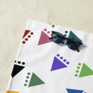 Serviette De Plage Triangles Boho