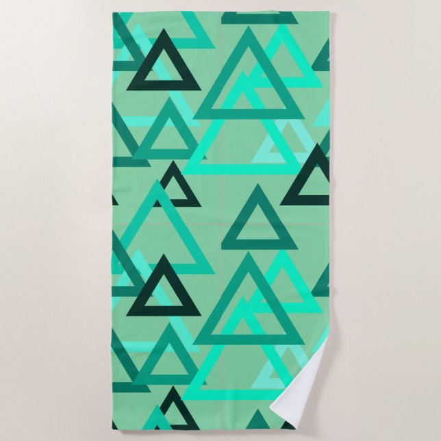 Serviette De Plage Triangles écartés (Devant)