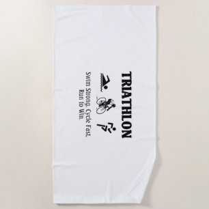 Serviette De Plage Triathlon SUPÉRIEUR