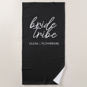 Serviette De Plage Tribe de mariée   Destination Mariage Flower Girl