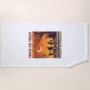 Serviette De Plage Trick Or Treat Halloween Zombies Grim Reaper Citro
