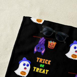 Serviette De Plage Trick Ou Treat Bats Candy 31 UK Octobre Halloween