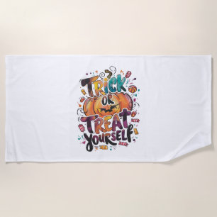 Serviette De Plage Trick ou Treat You