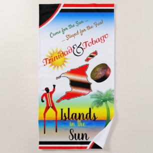 Serviette De Plage Trinité-et-Tobago - Îles au soleil