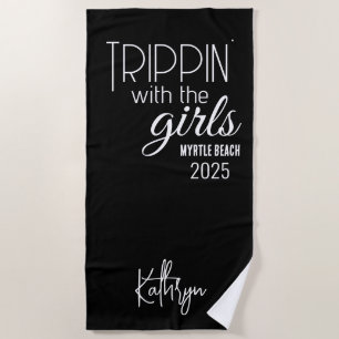 Serviette De Plage Trippin' avec les filles Personnalisé