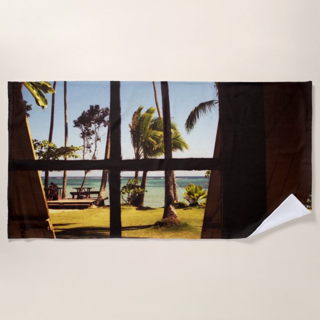 Serviette De Plage Tropical Fiji Beach Scene btcna (Devant)