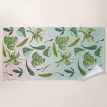 Tropical Gold Feuilles Vertes