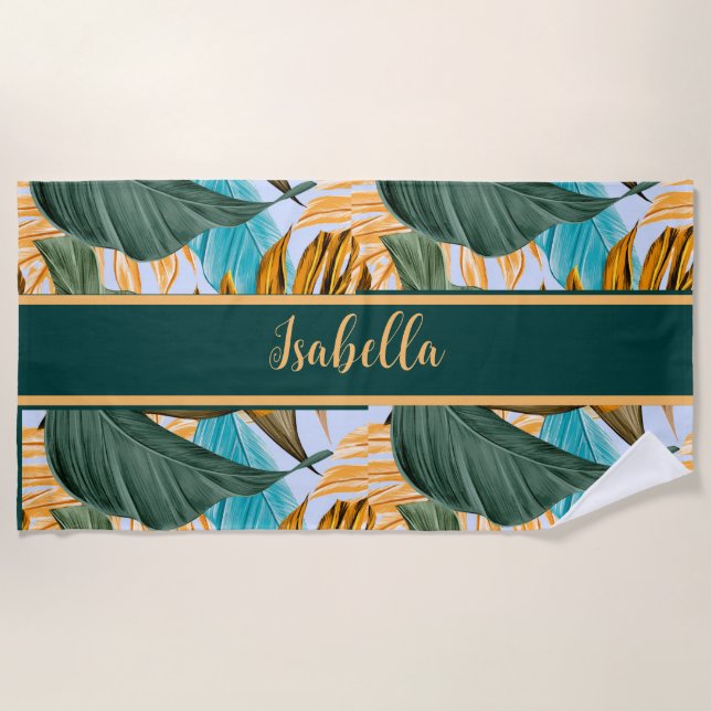 Serviette de plage Tropical Hawaiian (Devant)