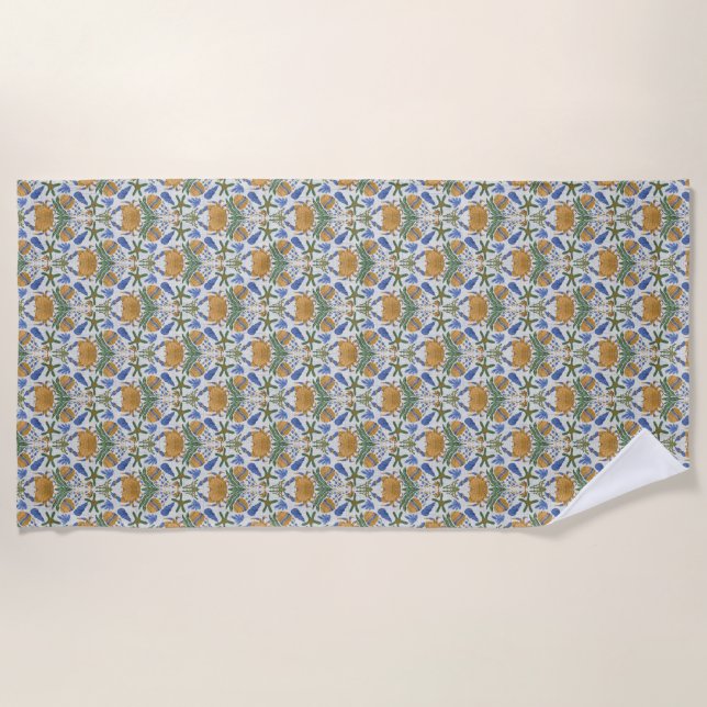 Serviette de plage Tropical Marine Life (Devant)