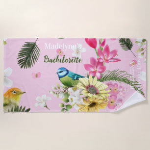 Serviette De Plage Tropical Paradise Wedding Party Favoriser Beach To